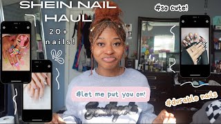 SHEIN PRESS ON NAILS HAUL 20 Sets  Best nails to buy [upl. by Alonso]