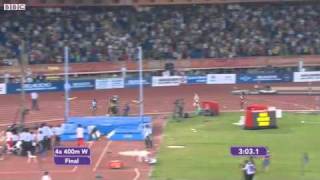 BBC Sport  Commonwealth Games 2010 England take bronze as India clinch historic relay goldflv [upl. by Quentin]