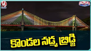 Minister Nitin Gadkari Release Somasila Bridge Animation Video  V6 Teenmaar [upl. by Bindman]