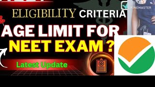 age criteria for neet students [upl. by Mmada]