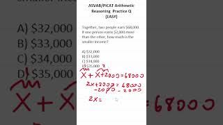 ASVABPiCAT Arithmetic Reasoning Practice Test Q Translating A Word Problem into an Equation [upl. by Asirb]