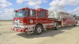 Irving Fire Department Tiller Trucks [upl. by Harpp579]