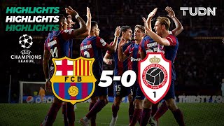 Barcelona 50 Antwerp  HIGHLIGHTS  UEFA Champions League 202324  TUDN [upl. by Eltotsira]