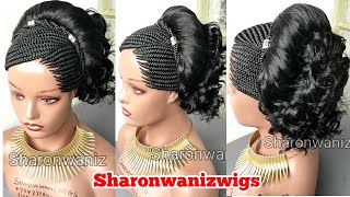 Braided Wigs for Black Women No Frontal Braids Wigs with No Baby HairFully Handmade Braided Wig [upl. by Oiziruam241]