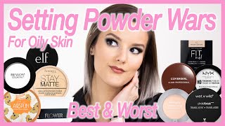 The Best amp Worst Setting Powders  Setting Powder Wars Finale  Oily Skin Drugstore Edition [upl. by Estel]