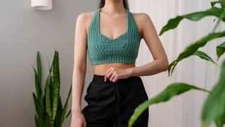 How to Crochet a Bralette  Pattern amp Tutorial DIY [upl. by Mcripley]