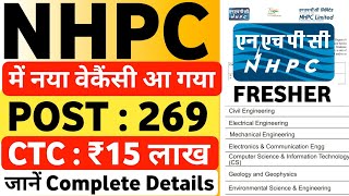 NHPC New Vacancy Out  NHPC Recruitment 2024  NHPC Recruitment 2023  NHPC New Vacancy 2024  NHPC [upl. by Ahsead]