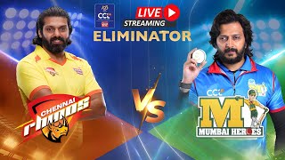 Chennai Rhinos Vs Mumbai Heroes  Celebrity Cricket League  S10  Live Stream  Eliminator [upl. by Norris208]