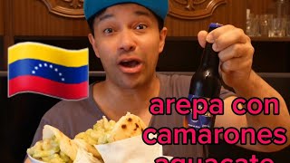 arepas con camarones y aguacate [upl. by Dart]