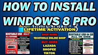 HOW TO INSTALL WINDOWS 81 PRO WITH MICROSOFT OFFICE 2013 ACTIVATED BY TECHTOOLS ONLINE SHOP [upl. by Rozele]