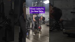 Cross Cable Fly For Rear Delts Set 22 Daily SHORT Strength Training motivation 2024 12 03 [upl. by Pittman]