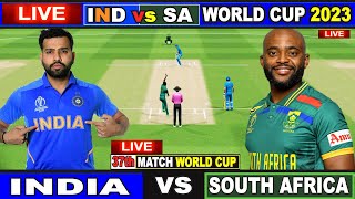 Live IND Vs SA ICC World Cup 2023  Live Match Centre  India Vs South Africa  1st Inning [upl. by Nilo]