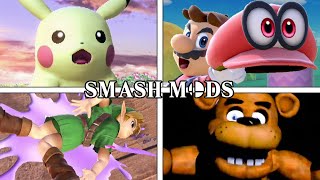 Every Smash Character MODDED [upl. by Edna]