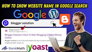 how to show website name in google search  Website Type Schema [upl. by Ahsinrev]