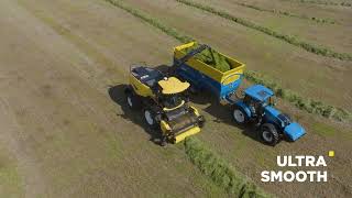 NewHolland UltraFeed™ grass pickup on FR Forage Cruiser [upl. by Beutner278]