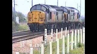 Trains at Helpston May 1991 [upl. by Alleroif]