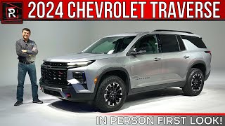 The 2024 Chevrolet Traverse Z71 Is A Less Minivan Like 3Row Family SUV [upl. by Eimas]