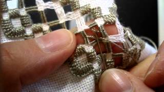 Hardanger Embroidery Lesson 10 Doves Eye Part 1 [upl. by Meingolda]