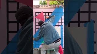 Composition 24 Aerosol Paint on Canvas timelapse [upl. by Innattirb]