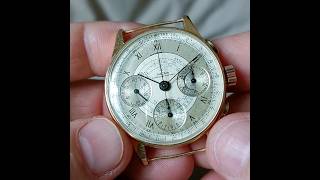 Rare chronograph Vulcain 18K yellow gold 1948 [upl. by Ultun]