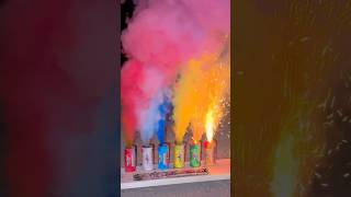 6 SMOKE TUBE RAINBOW HUGE PLUMES Shorts Fireworks [upl. by Azalea786]