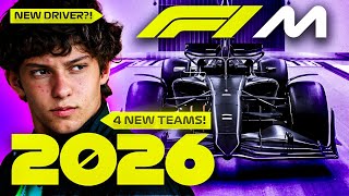 F1 2026 Season Begins  Huge Reg Changes amp New Manufacturers  F1 Create A Team Career Mode [upl. by Wilkey598]