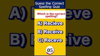 Can you guess the correct spellings  shorts puzzlequiz puzzles riddlequiz [upl. by Russell]