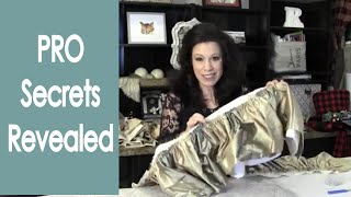 Creating A Gorgeous Bed Skirt For Your Poster Bed  Easy Sewing Tutorial By Renee Romeo [upl. by Essila]