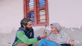 95 years old woman share her experience about new generation viralvideo villagelife [upl. by Ativ]