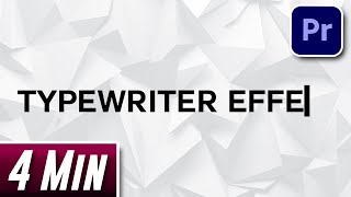 How to do Typewriter Effect  Premiere Pro [upl. by Arria]