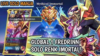 Top Global 1 Fredrinn 10k MMR Solo Renk Mythic Immortal ke 39 [upl. by Anialam]