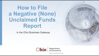 How to File an Unclaimed Funds Negative Report [upl. by Dorelle116]