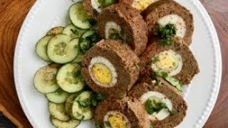 Baked Egg Kabob Roll in Gujarati with Raihanas Cuisines [upl. by Yeruoc]