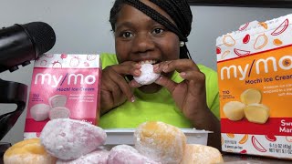 ASMR MOCHI ICE CREAM EATING [upl. by Finnie812]