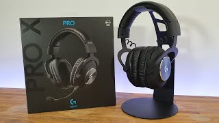 Logitech G PRO X BEST GAMING HEADSET UNBOXING AND SETUP [upl. by Arikal586]