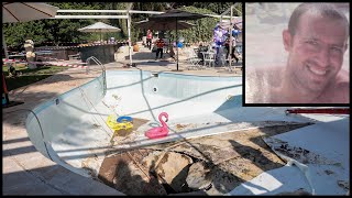 Israel Pool Sinkhole  Man dies after being swallowed by sinkhole in busy swimming pool [upl. by Aicilef349]