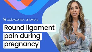 Round ligament pain during pregnancy [upl. by Nerej]