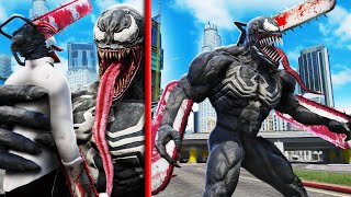 Mixing VENOM And CHAINSAW MAN GTA 5 Mods [upl. by Schuster]