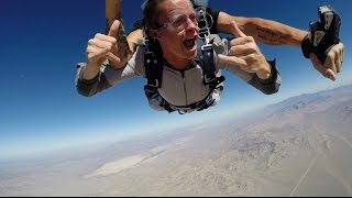 FIRST PERSON SKYDIVING IN VEGAS Epic GoPro Footage [upl. by Analah]