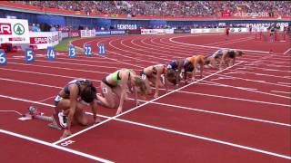 100m Womens Semifinal 1  European Athletics Championships 2016 [upl. by Frannie]