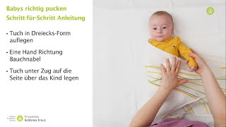 Ihr Baby richtig pucken – Privatklinik Goldenes Kreuz [upl. by Behah]