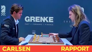 Magnus Carlsen 2823 vs Richard Rapport 2708  GRENKE Chess Classic and Open 2024R6 [upl. by Welbie]