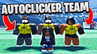 WE USED AUTO CLICKERS TO WIN RACES IN ROBLOX TRACK AND FIELD INFINITE [upl. by Leelaj]