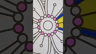 Simple and Easy Flowers Coloring satisfying asmr asmrcoloring coloringbook relaxing [upl. by Island]