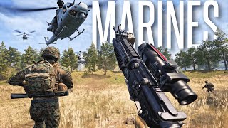 AMPHIBIOUS MARINE UPDATE  Squad 100 Player Warfare Gameplay [upl. by Attiuqahs]