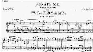 AMEB Piano Series 18 Grade 7 B3 Mozart Allegro Sonata No12 K332 Movement 1 Sheet Music [upl. by Files]