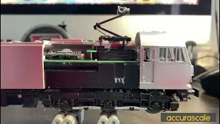 Accurascale Class 92 Cutaway  See The DCC Pantograph and Hear The Noise [upl. by Oirevlis917]