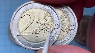 2 euro coin Italy Unc 3000000 [upl. by Auqined]