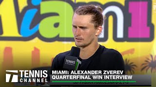 Alexander Zverev Reaches His Fourth Miami Semifinal After Win Over Marozsan  Miami QF [upl. by Errick]