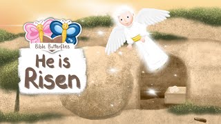 EASTER HE IS RISEN JESUS IS ALIVE · BIBLE STORIES FOR CHILDREN KIDS TODDLERS · ANIMATED CARTOON [upl. by Eerot171]